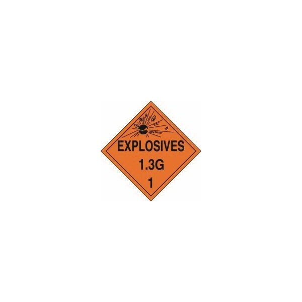 Accuform DOT PLACARD HAZARD CLASS 1 MPL122VS50 MPL122VS50 - main